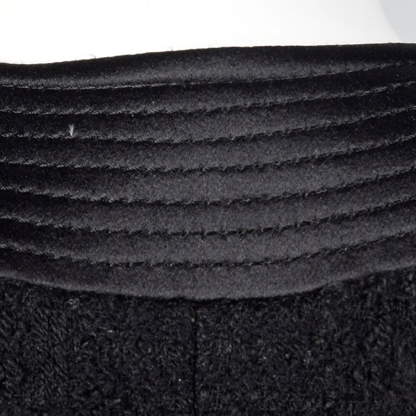 1960s Black Chunky Tweed Skirt Suit