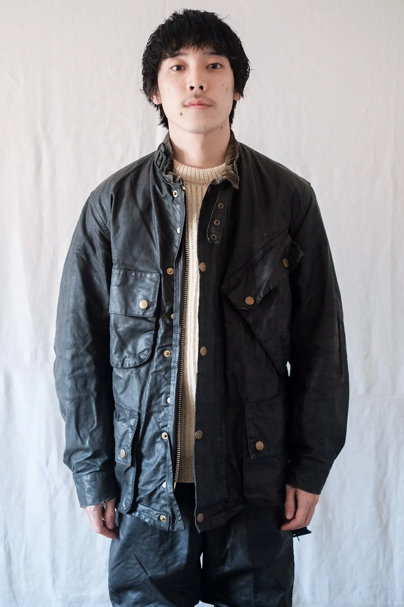 【~70's】Vintage Barbour "INTERNATIONAL SUIT" Yellow Label "Set Up"