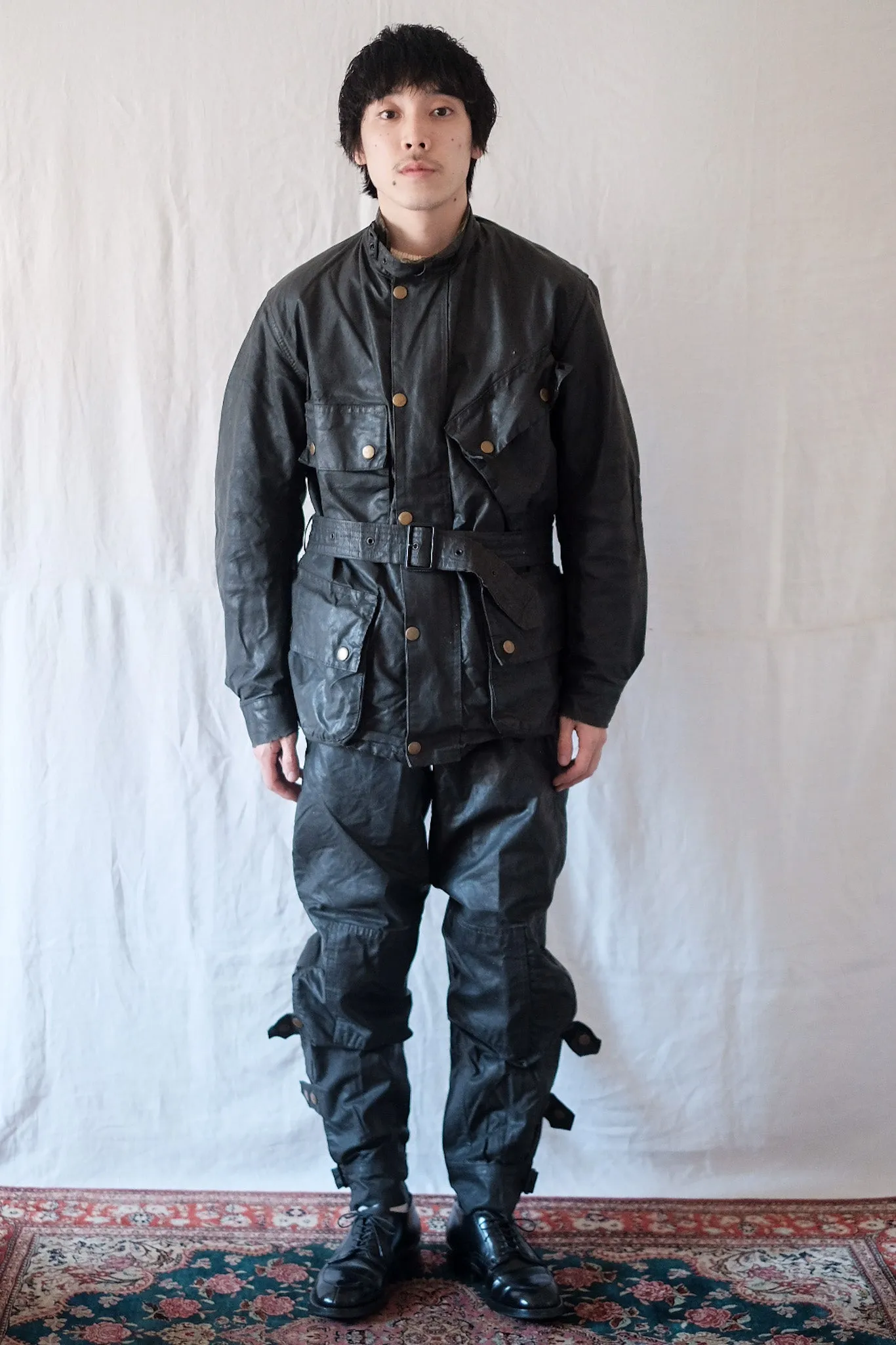 【~70's】Vintage Barbour "INTERNATIONAL SUIT" Yellow Label "Set Up"