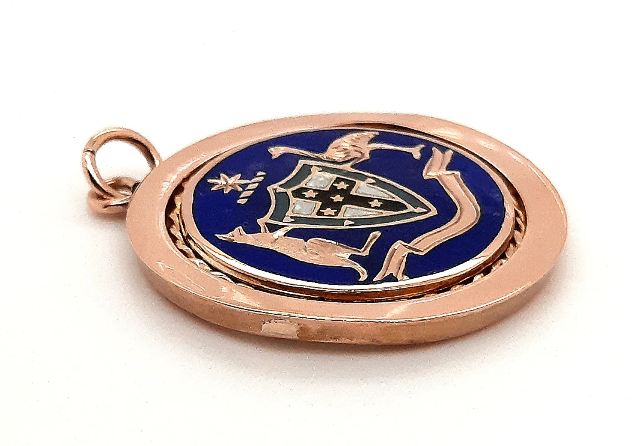 9ct Yellow Gold Australian Pendant with Coat of Arms