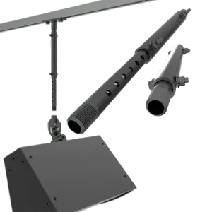 Adaptive Technologies Group PIPE-150-2543 Telescopic Pipe Kit with Safety Cable - 25" to 43"