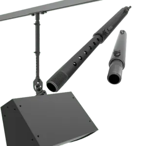 Adaptive Technologies Group PIPE-500-2030 Telescopic Pipe Kit with Safety Cable - 20" to 30"
