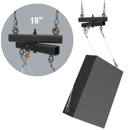 Adaptive Technologies Group SB-18 Speaker and Line Array Rigging Swivel Beam - 18"