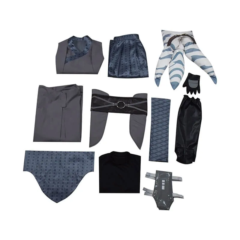 Ahsoka Tano Costumes Star Wars Mandalorian Ahsoka Halloween Cosplay Outfit BEcostume