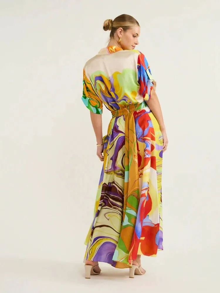 Alemais Luca Silk Shirt and Skirt Set
