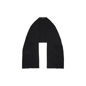 ALLOVER LOGO SCARF IN BLACK