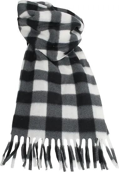 Atano Mens Fine Soft Fleece Scarf with Tassel Ends