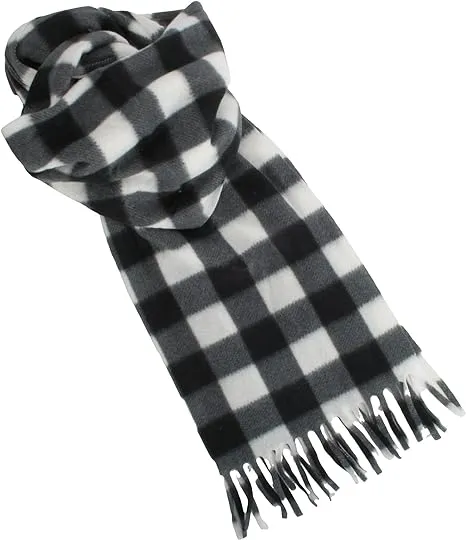 Atano Mens Fine Soft Fleece Scarf with Tassel Ends