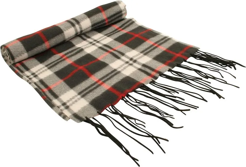 Atano Mens Fine Soft Fleece Scarf with Tassel Ends