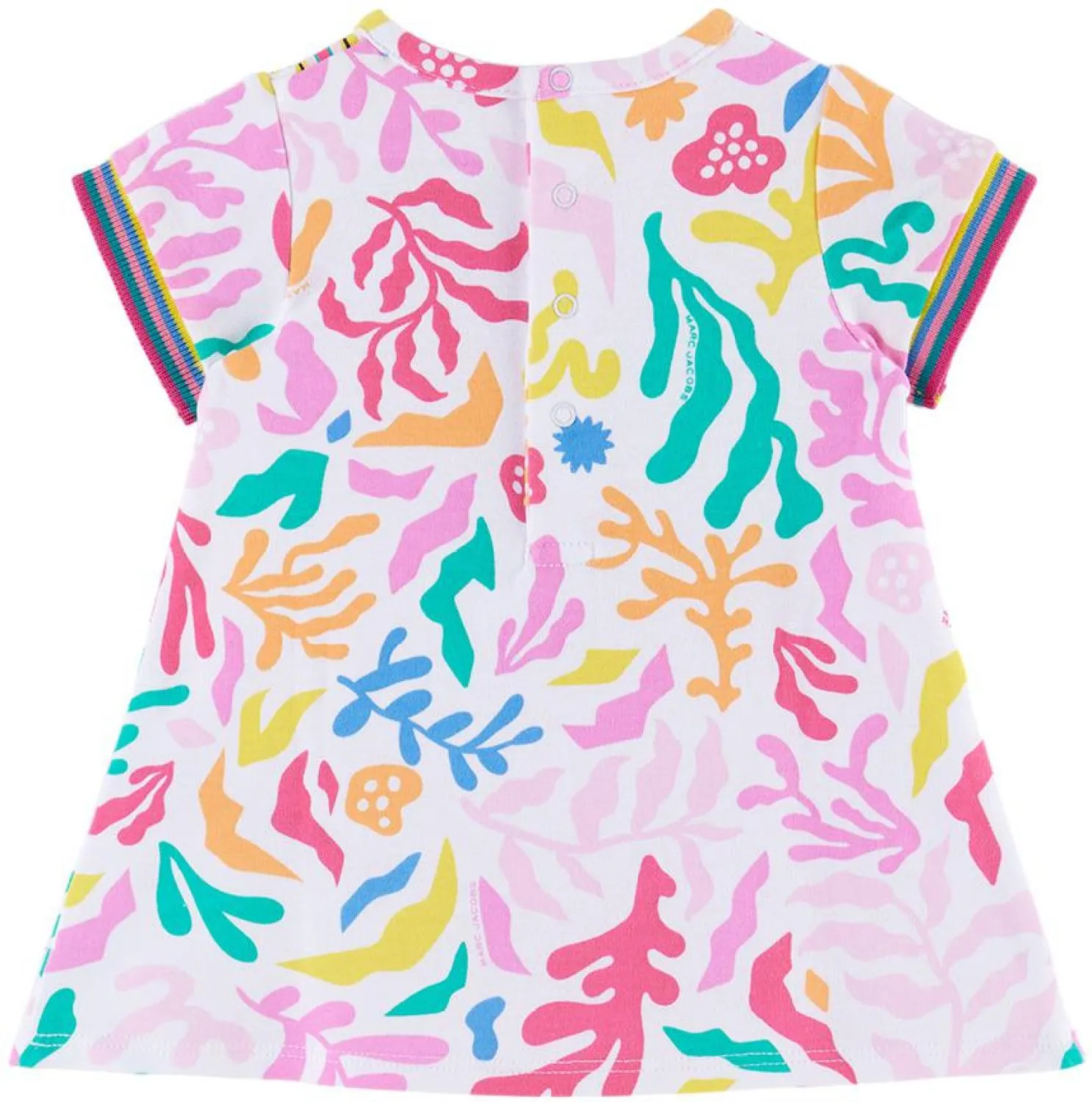 Baby White Printed Dress