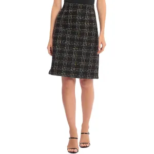 Bagatelle Womens Tweed Above Knee Pencil Skirt