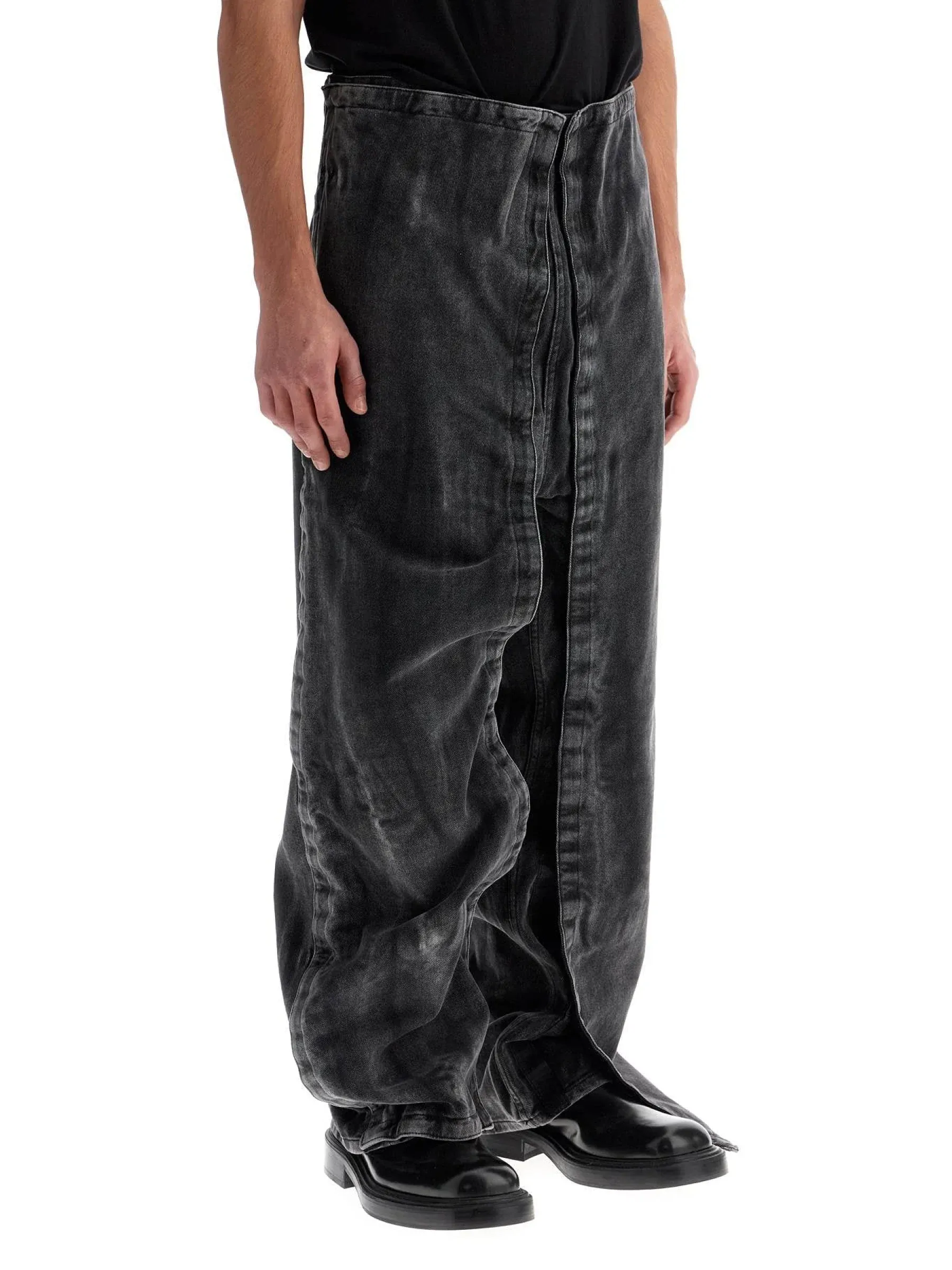 Baggy Convertible Denim Jeans