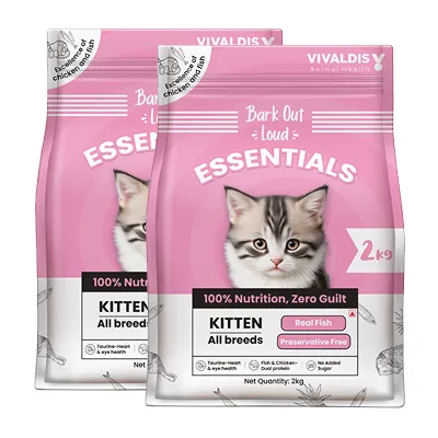 Bark Out Loud Essentials Real Fish Kitten Dry Food