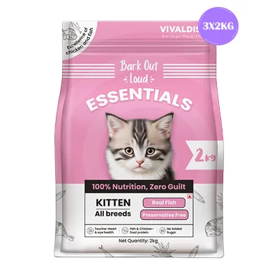 Bark Out Loud Essentials Real Fish Kitten Dry Food