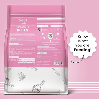 Bark Out Loud Essentials Real Fish Kitten Dry Food