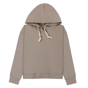 Beige Boxy Hoodie