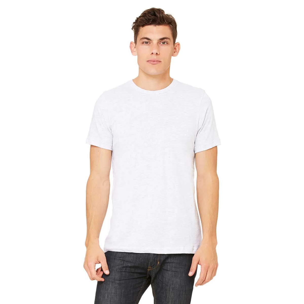 Bella   Canvas Unisex Ash Made in the USA Jersey Short-Sleeve T-Shirt