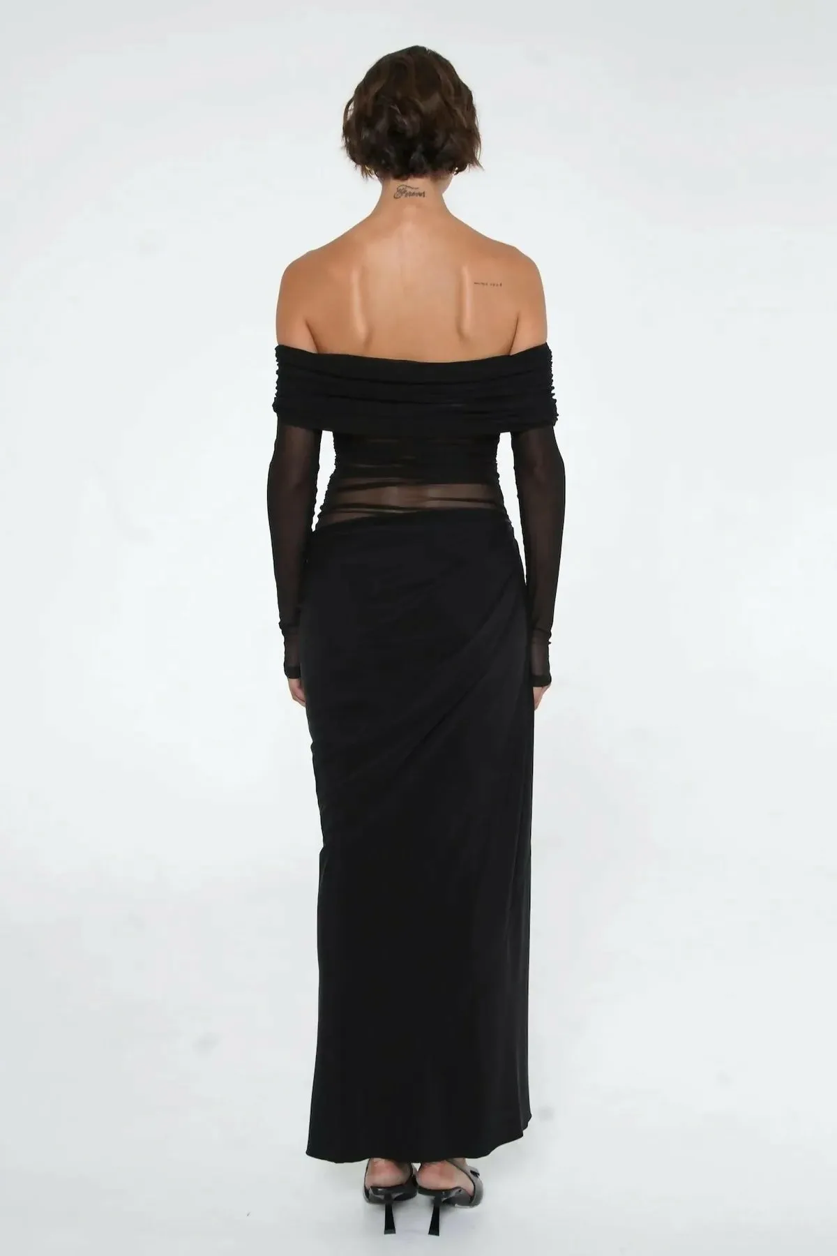 Benni Yasmin Off-Shoulder Maxi Dress