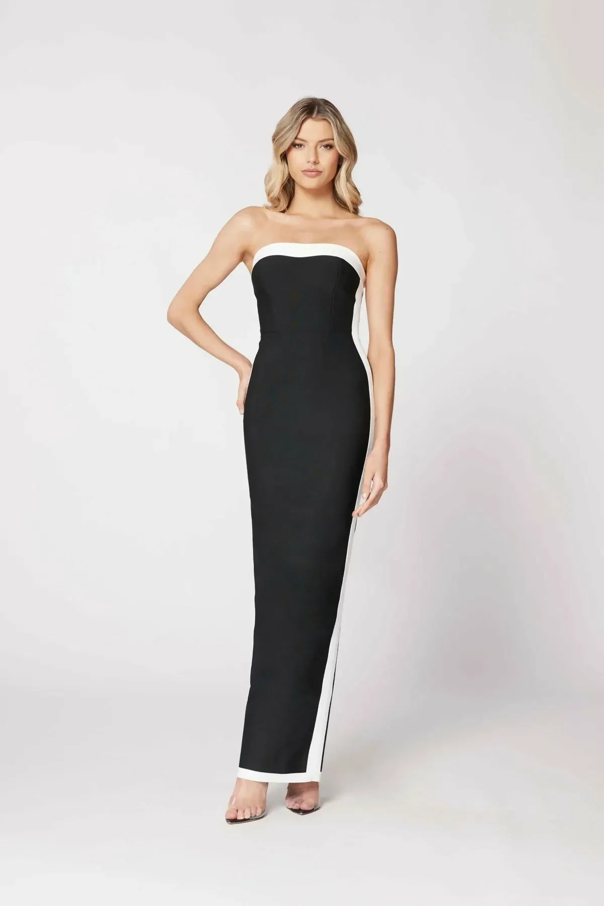 Bianca & Bridgett Ashley Gown in Black White