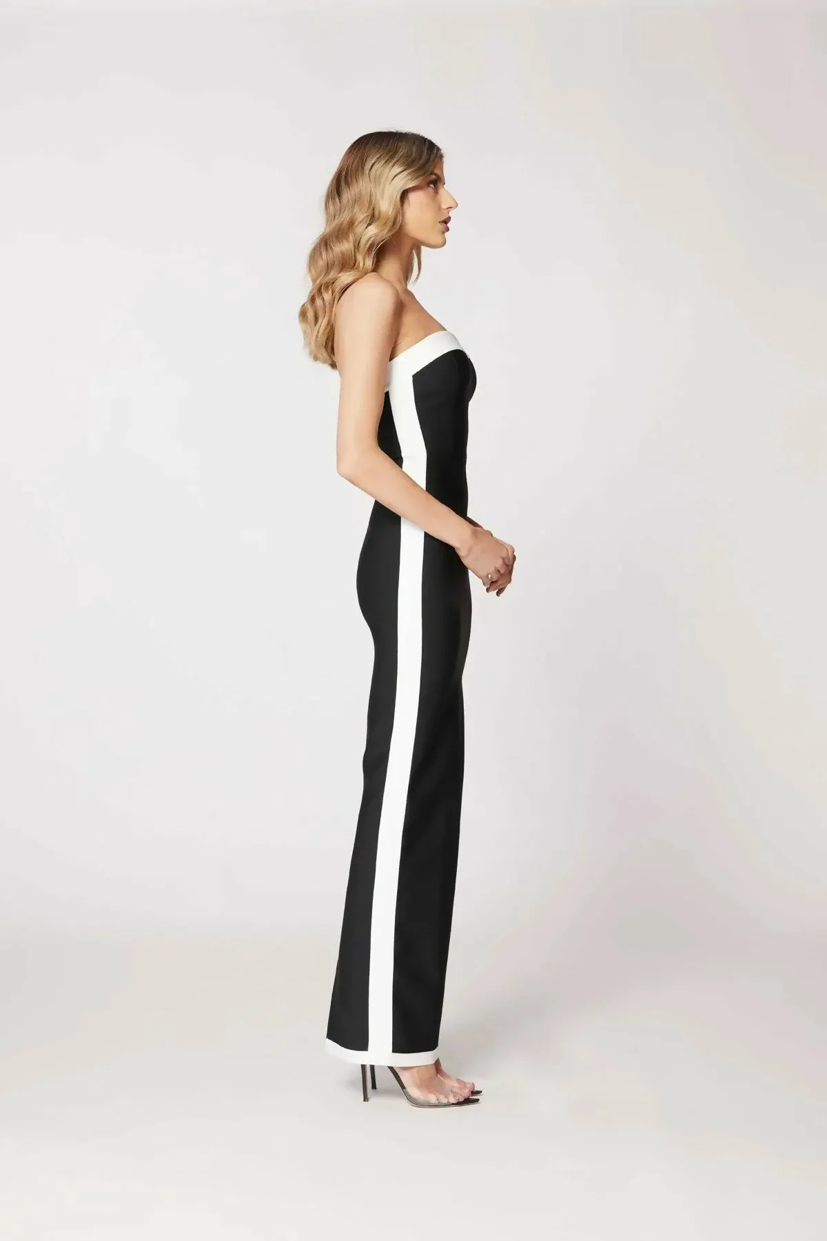 Bianca & Bridgett Ashley Gown in Black White