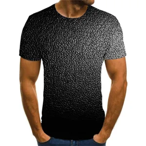 Black asphalt texture tshirts Casual special texture different men Casual art costume