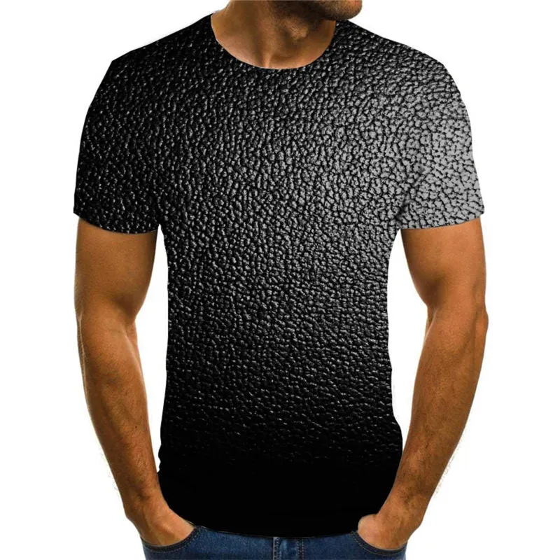 Black asphalt texture tshirts Casual special texture different men Casual art costume