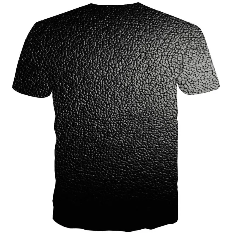 Black asphalt texture tshirts Casual special texture different men Casual art costume