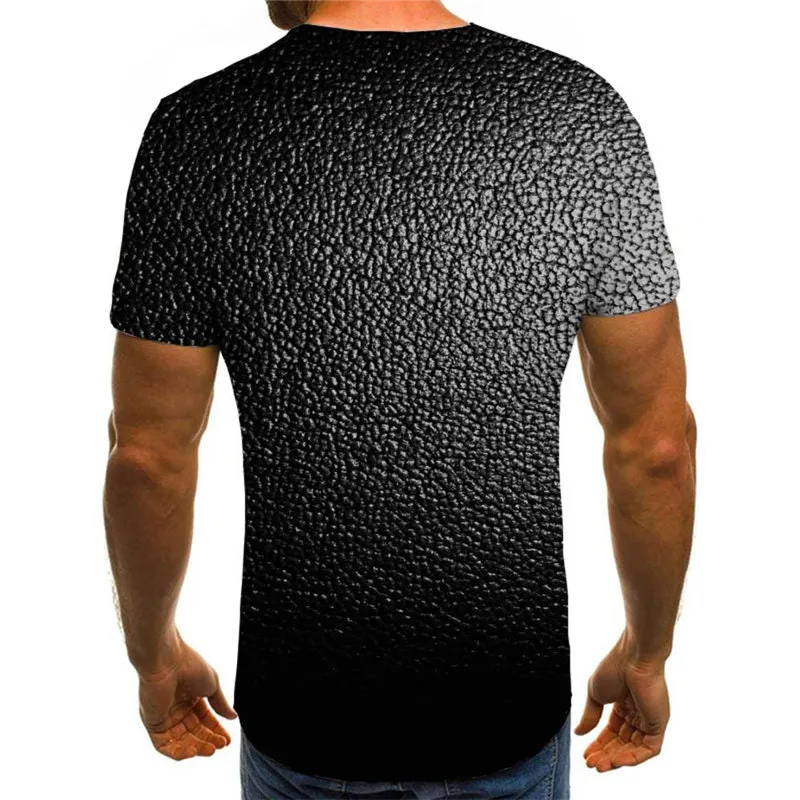 Black asphalt texture tshirts Casual special texture different men Casual art costume