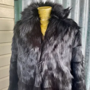 Black Fur Coat Lined - New