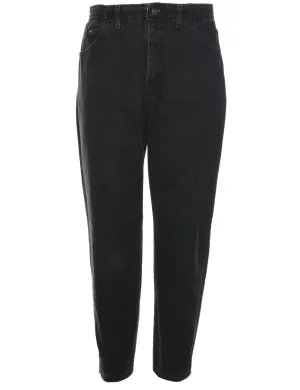 Black High Waist Elasticated Lee Jeans - W30 L28