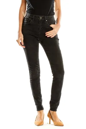 Black High-Waisted Skinny Jeans