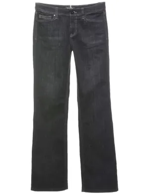 Black Straight Fit Jeans - W31 L34