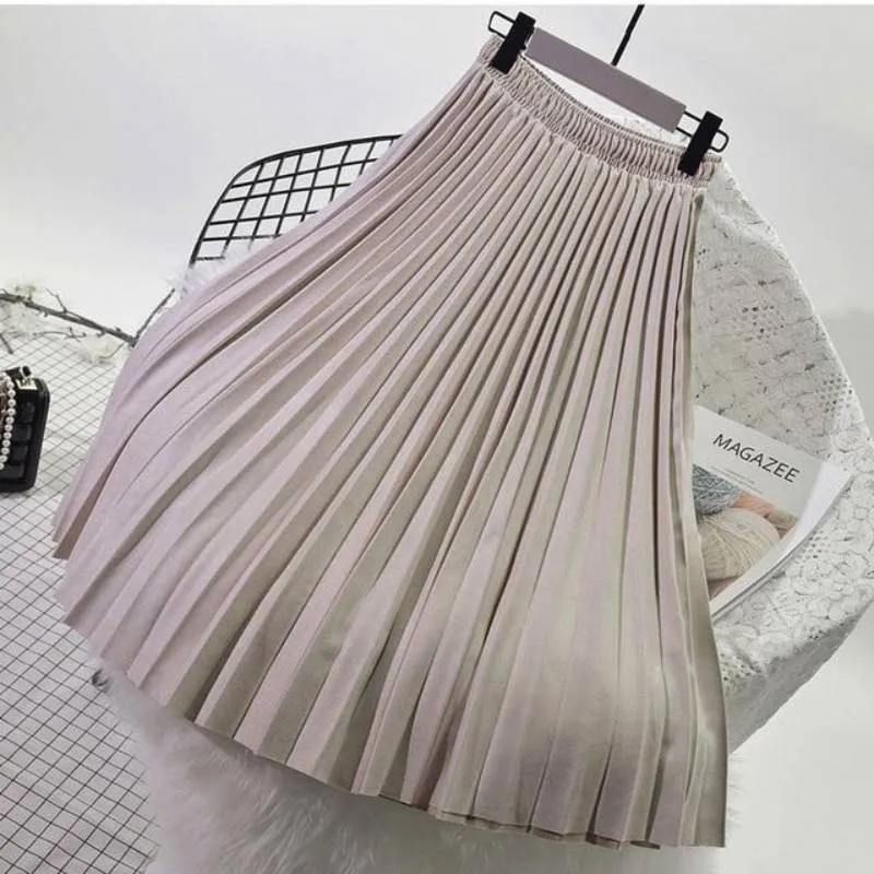 Bohemian Skirt - Suede Pleated