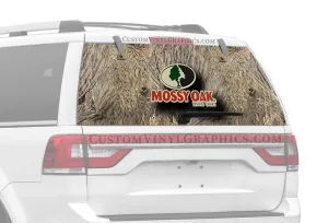 Brush With Mossy Oak Logo Rear Window Decals