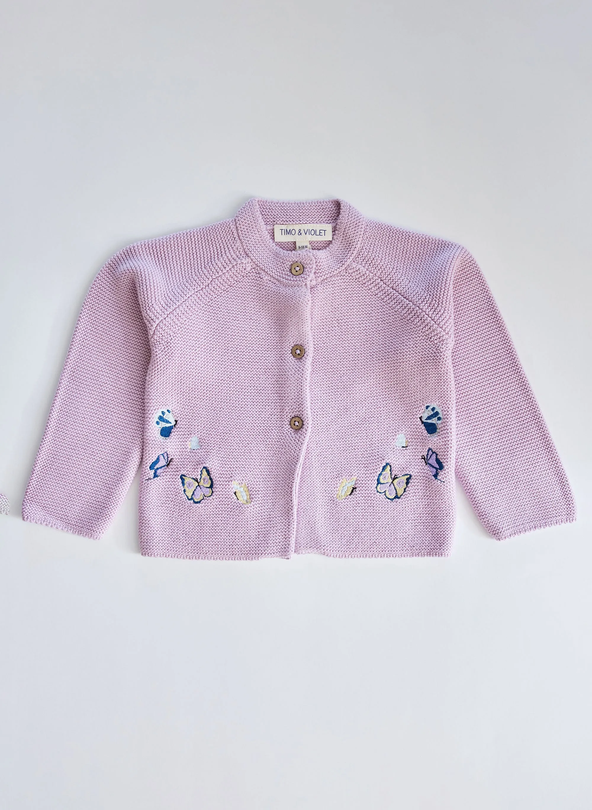 Butterfly Cardigan And Hat Set
