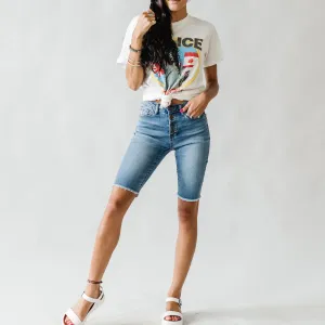 Button Up Bermuda Shorts