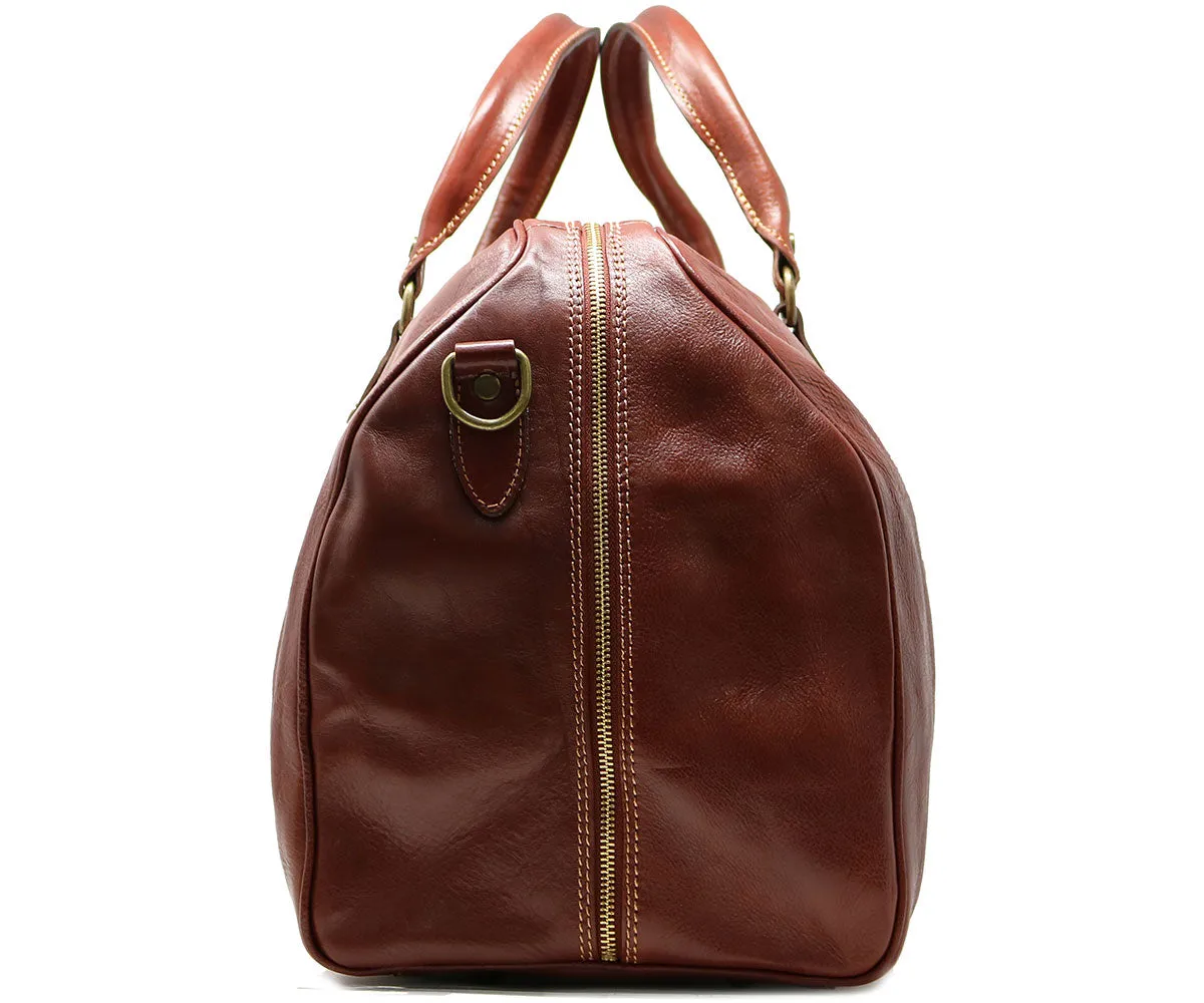 Cenzo Leather Duffle Bag