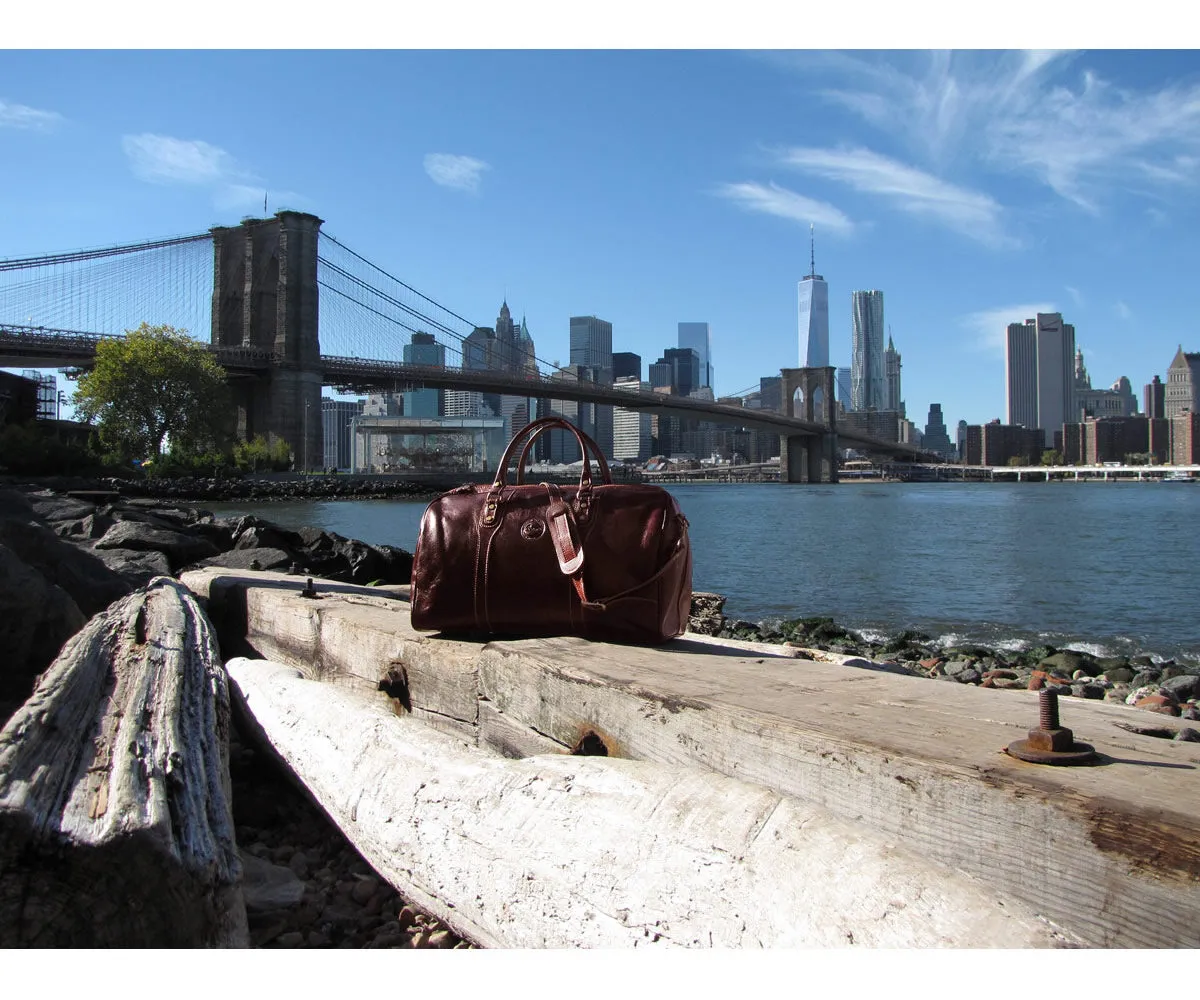 Cenzo Leather Duffle Bag