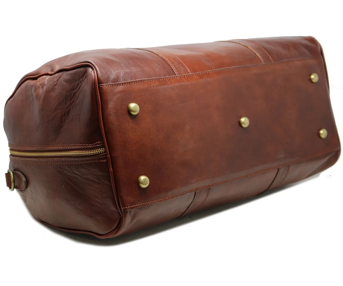 Cenzo Leather Duffle Bag