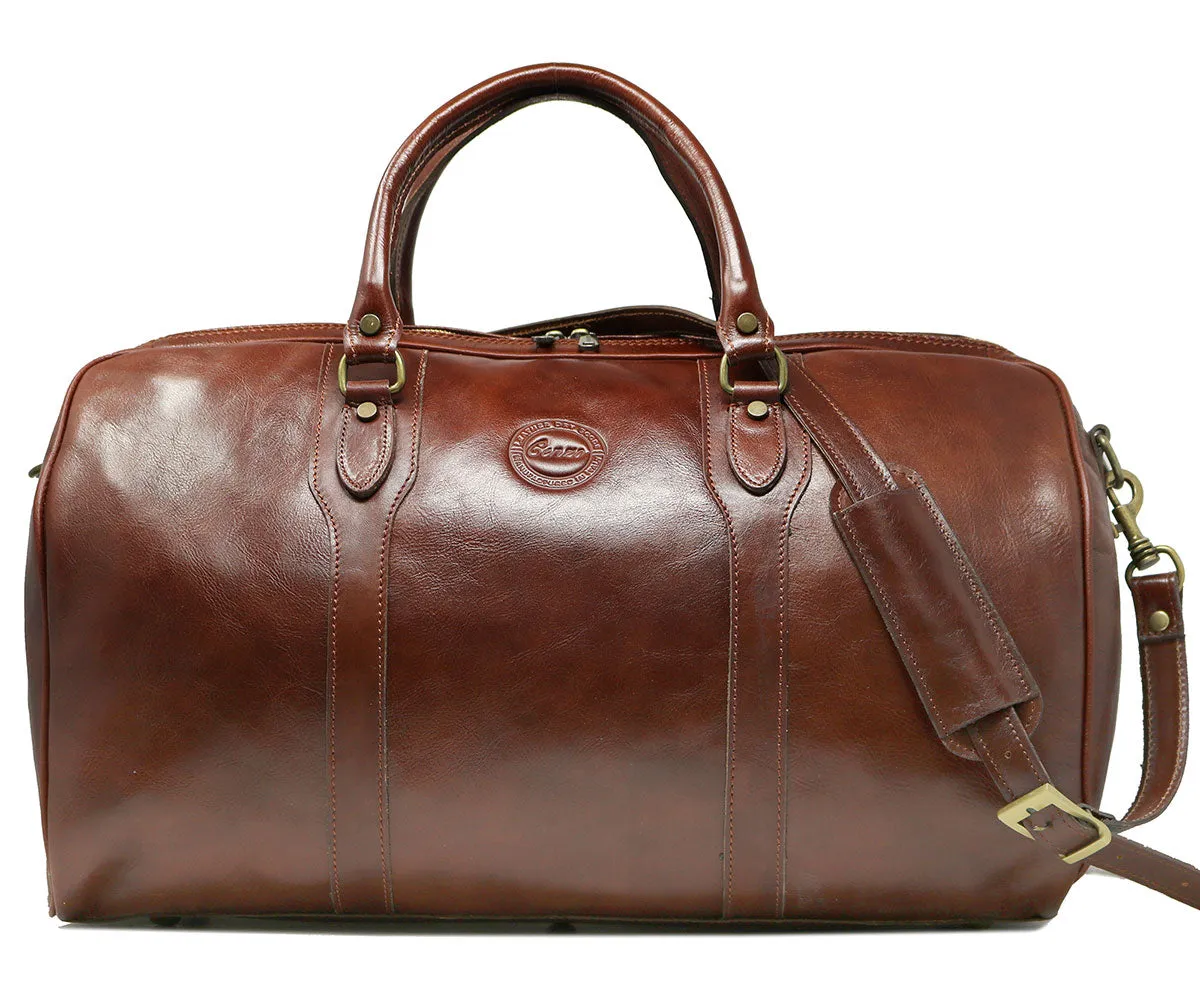 Cenzo Leather Duffle Bag