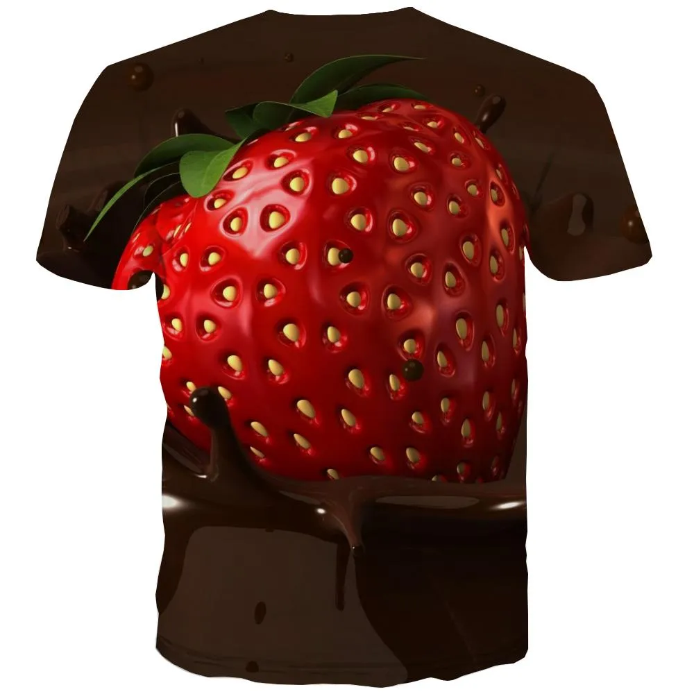 Chocolate T shirts Men Brown Tshirt Printed Delicious T-shirts Graphic Bitter Shirt Print