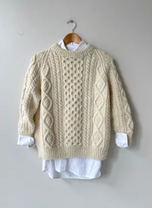 Classic Wool Fisherman Sweater