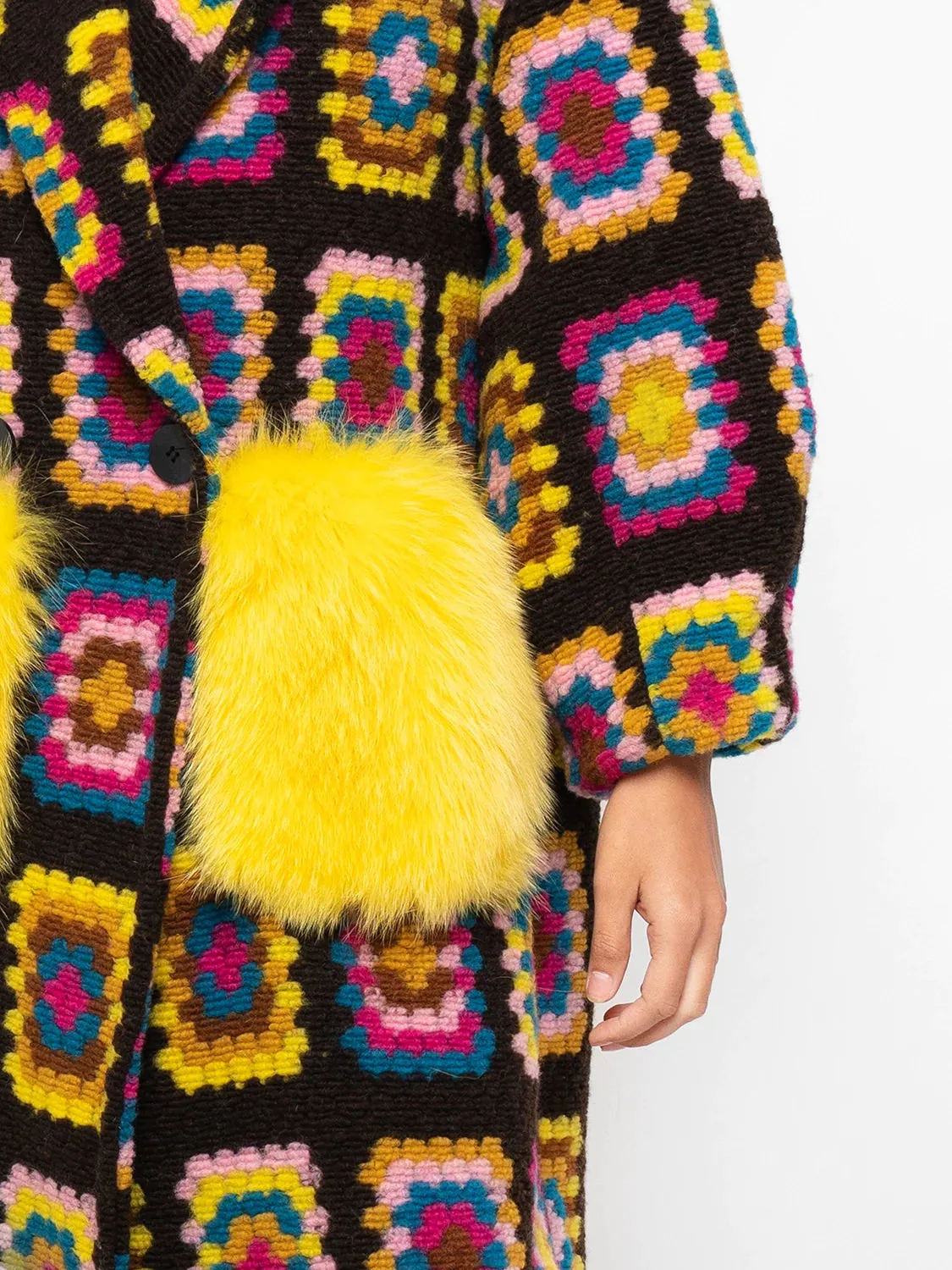 COAT- Fox pockets yellow & black