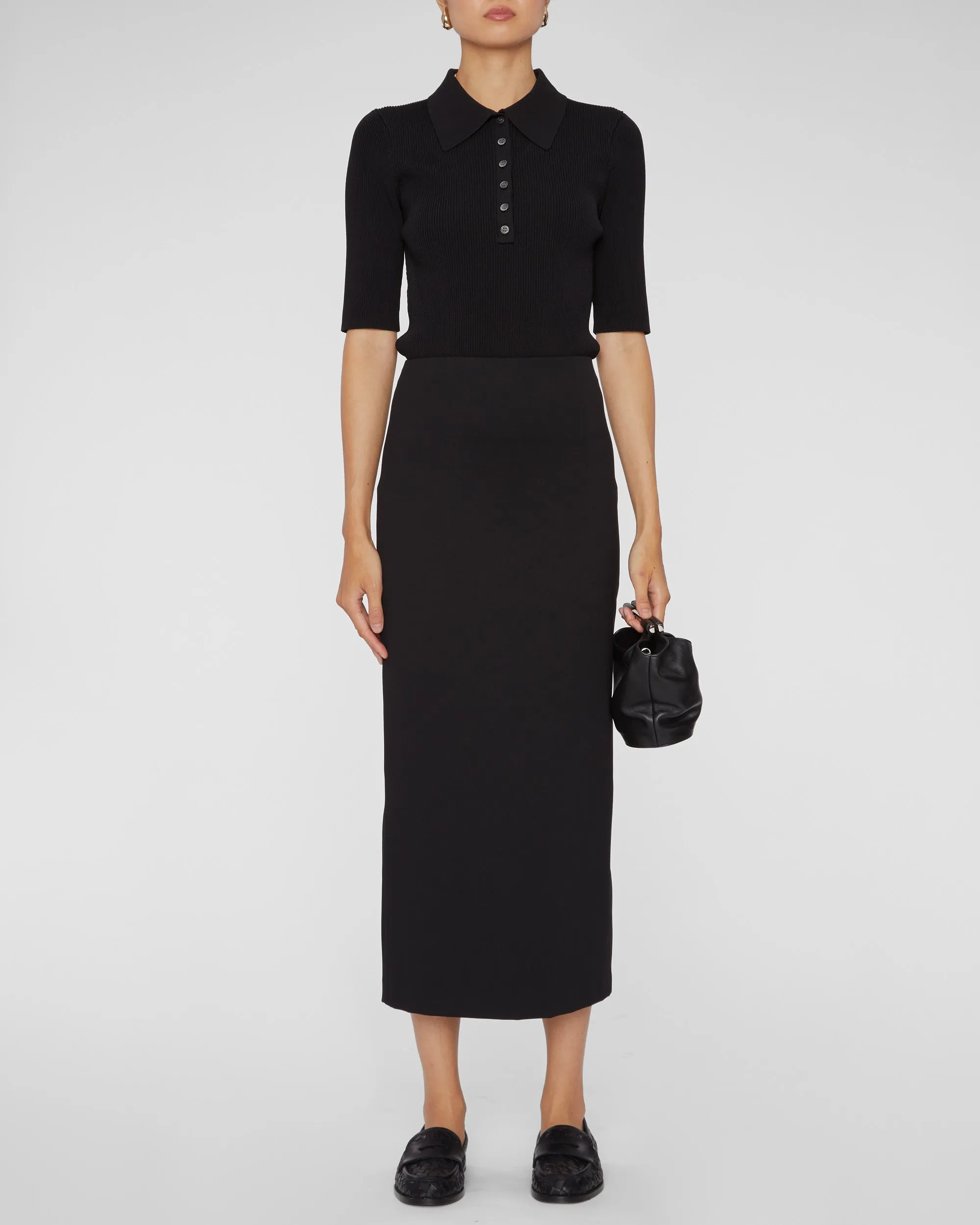 Compact Ultra Stretch Knit Pencil Skirt