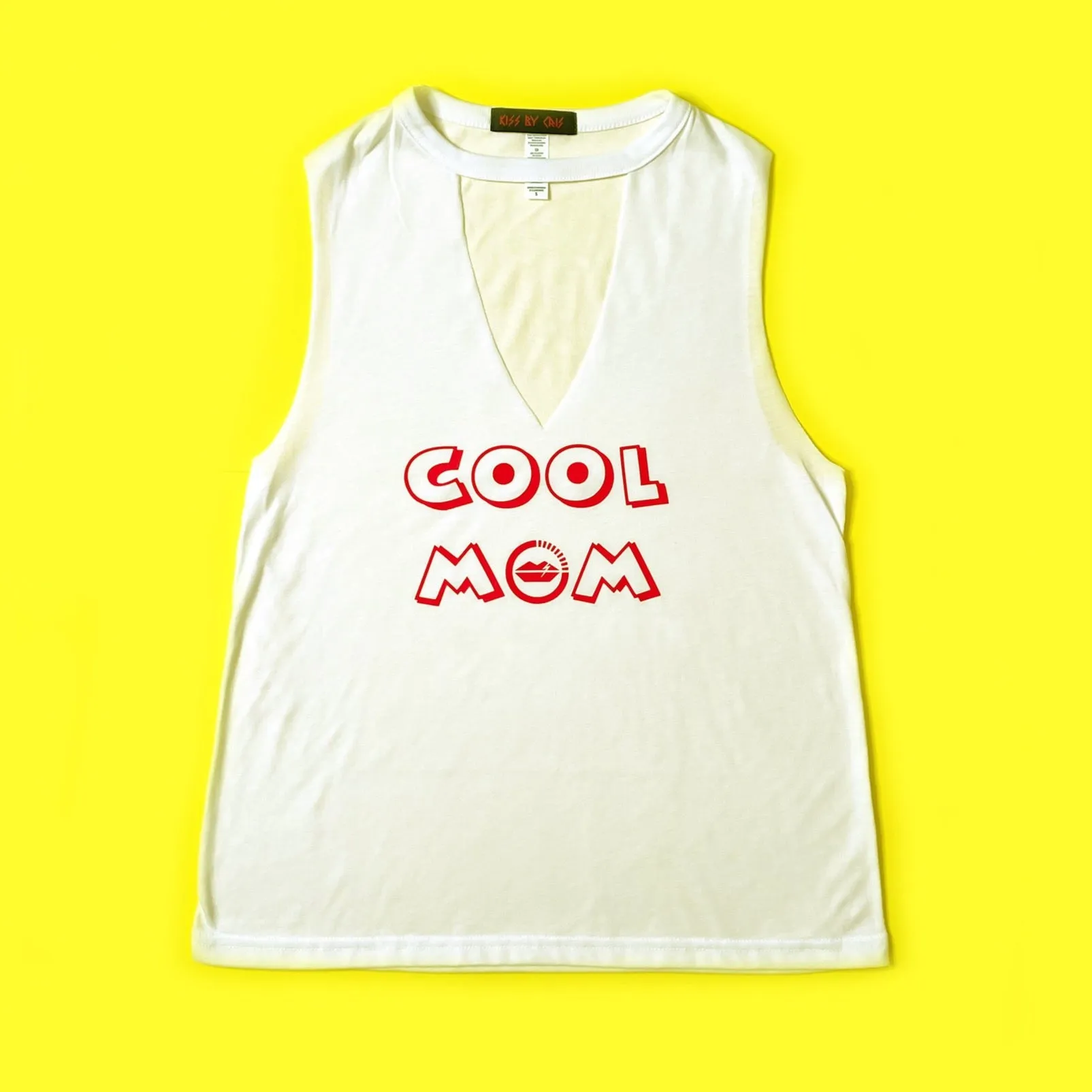 COOL MOM II cut-neck tank