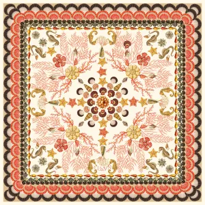 Cotton-Silk Scalloped Sanctuary Scarf
