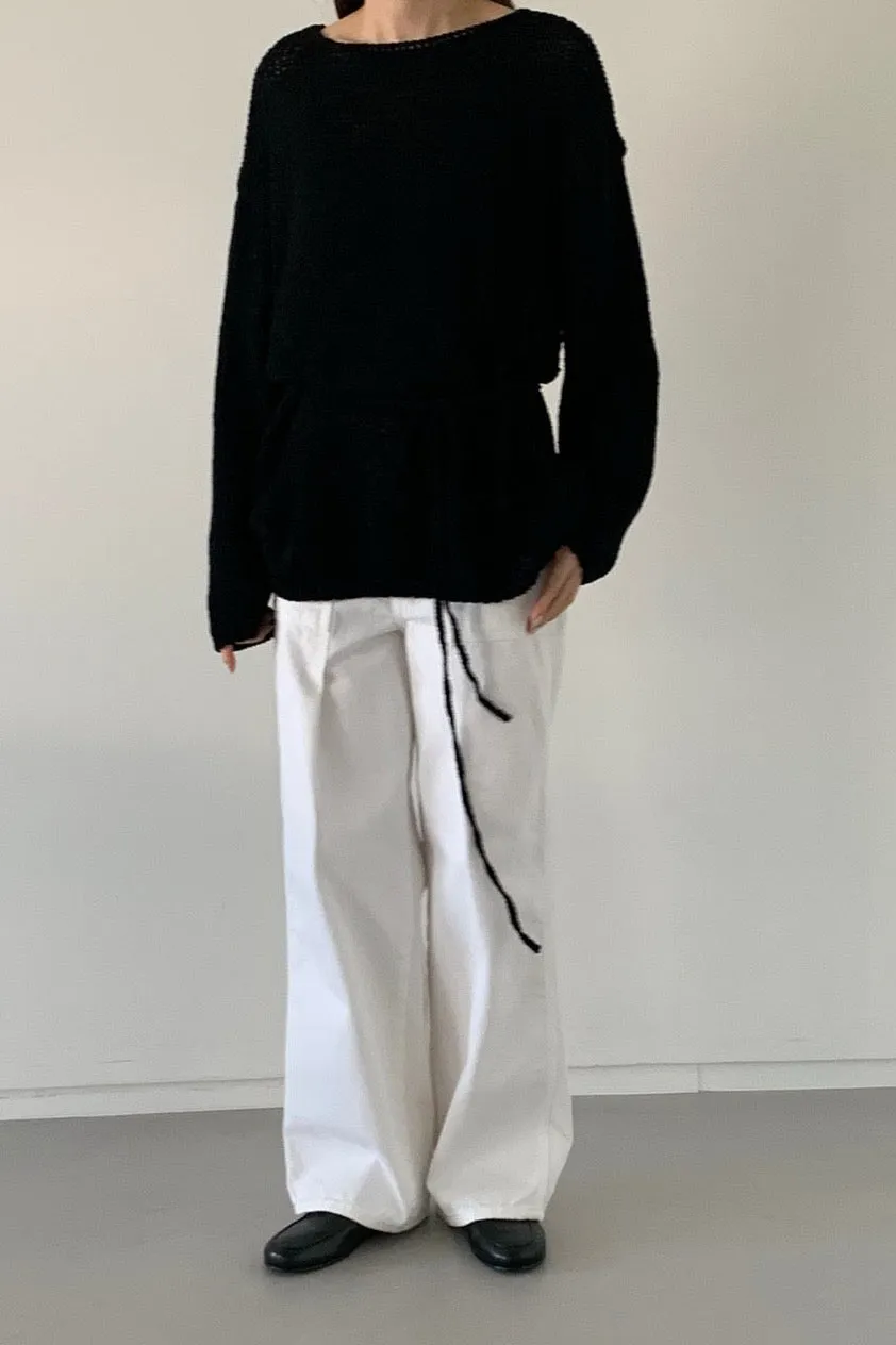 Cozy Tie-Waist Knit