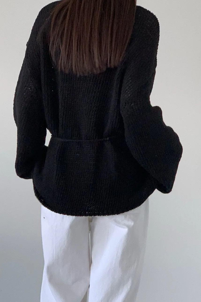 Cozy Tie-Waist Knit