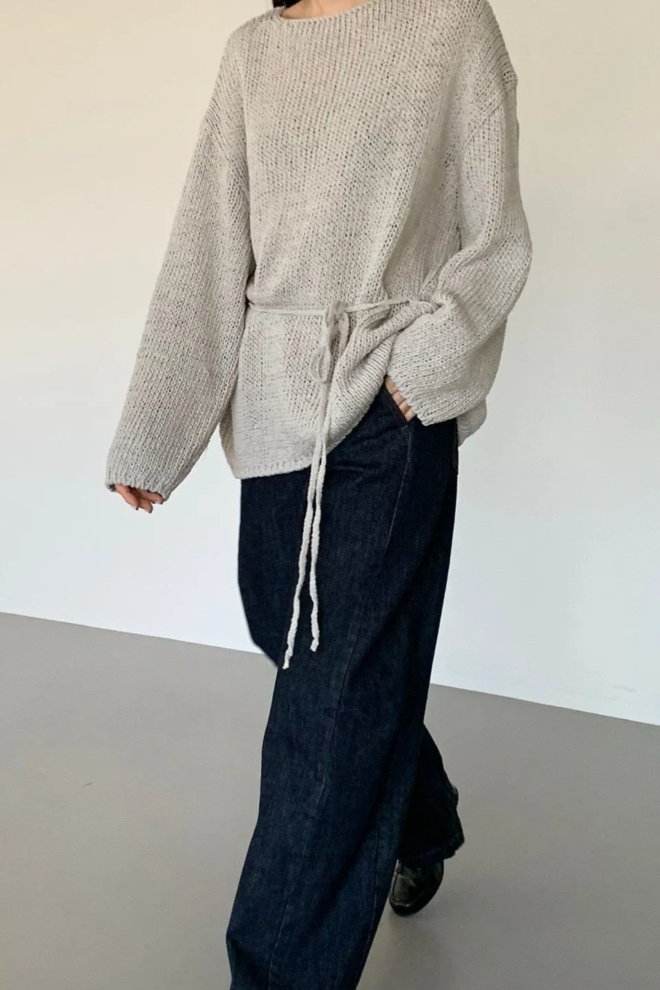 Cozy Tie-Waist Knit