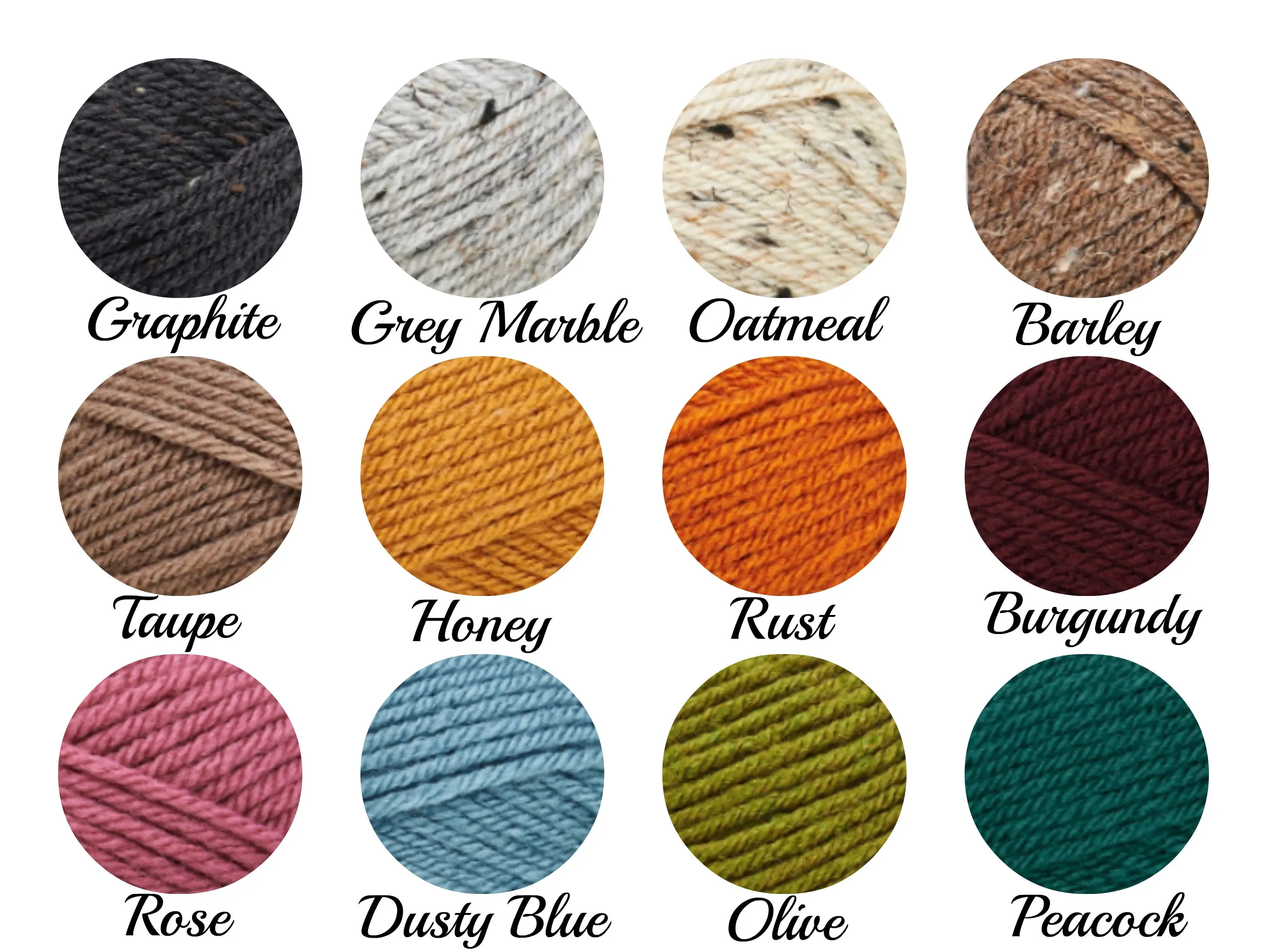 Crochet infinity scarf in mustard color, chunky cowl - 12 colors available